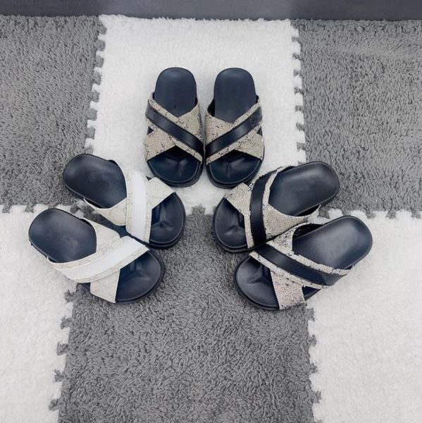 

Boys Sandals Kids Designer Shoes Kids Slipper Shoes Brand Summer Ribbon Splicing Flatform Sandals Size 26-35 Big Boys Kids Shoes, C1