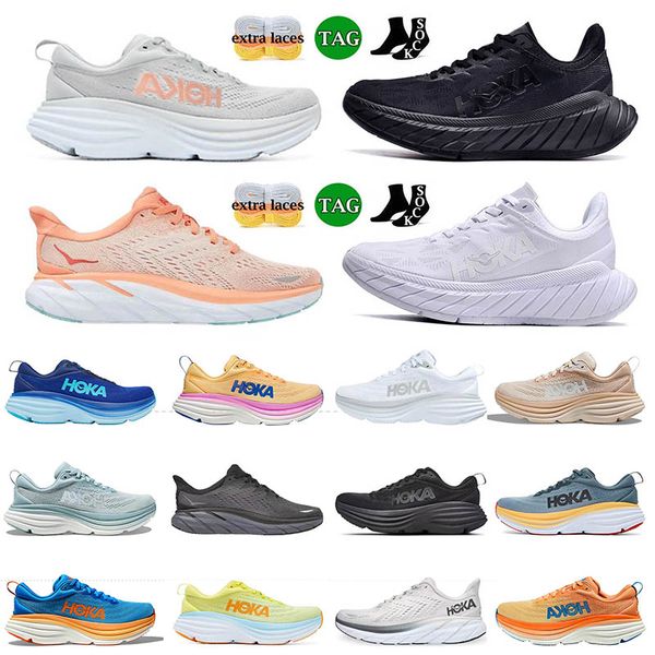 

hoka bondi 8 running shoes runner hokas shifting sand yellow blanc de blanc purple seafoam triple white harbor together r women men size 36-
