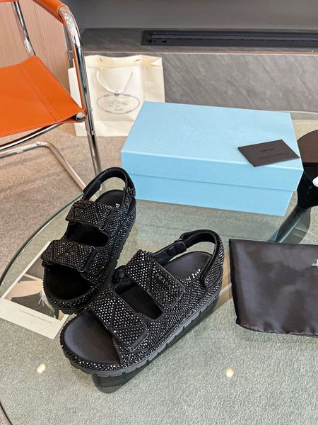 

slipper sandals famous designer women platform slides sandal fashion satin silk luxurious shoe womens flip flop with box and dust bag 0420, Black