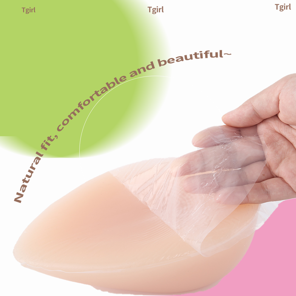 

costume accessories sticky boobsfake breast silicone adhesive pad 2pcs push up mastectomy bra nipple cover bikini insert swims, Silver