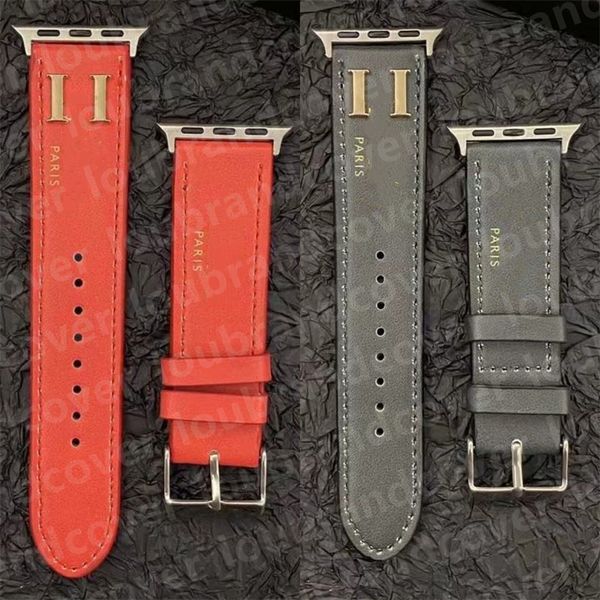 

designer apple watch band watch strap for apple watch series 8 3 4 5 6 7 38mm 42mm 44mm 49mm iwatch bands armband leather ap watchbands brac