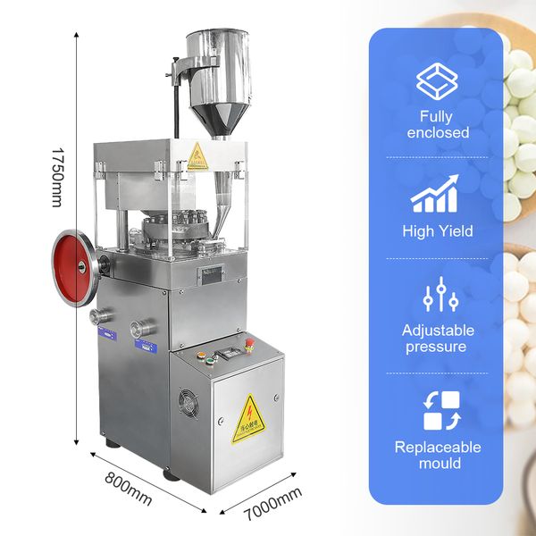 

zp-15-17-19 punching rotary tablet die press mothball candy forming machine tablet punching machine