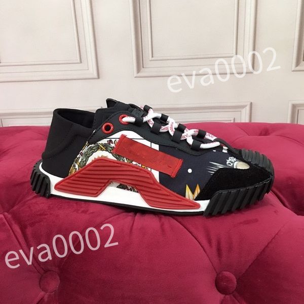

luxury designer flat sneaker casual shoes canvas leather white fashion platform mens womens low sneakers, Black