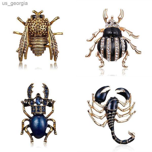 

pins brooches insect brooch beetles brooches pin fashion scorpion cicada beetle scarf clip broach bouquet animal coat suit clothes accessori, Gray