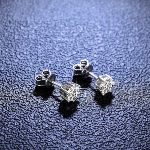 

Charm Custom fashion cz cubic zirconia earrings studs dainty 925 sterling silver studs earrings for women jewelry