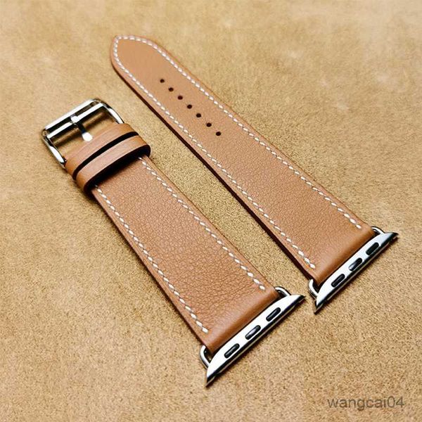 

watch bands i8/7/6/5/4/3/2/3/1 generation advanced sense band suitable for band pure hand sewing, Black;brown