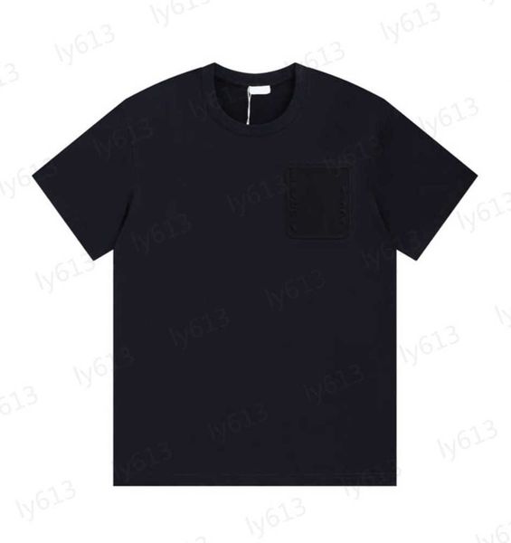 

black mens t shirts designer spring summer leisure luxury fashion loose fitting neon embroidery fluorescent powder pure cotton short sleeves, White;black