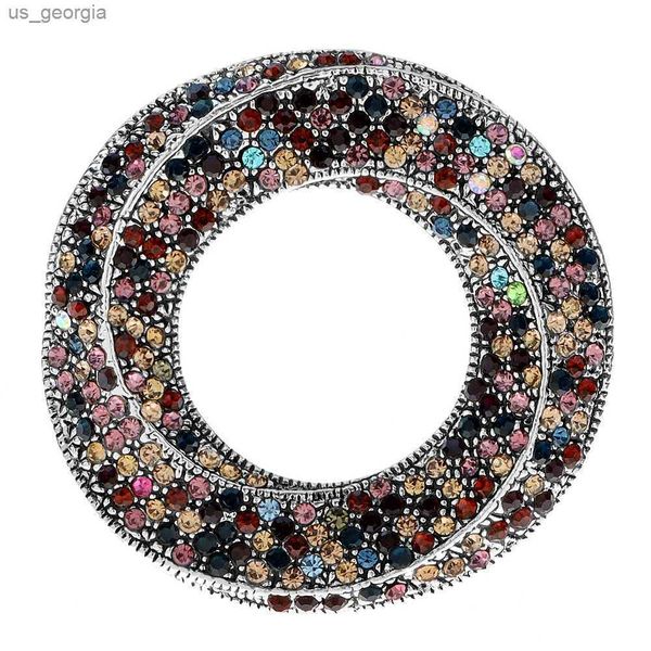 

pins brooches beautiful circle design brooches for women vintage coat pin wedding fashion jewelry new, Gray