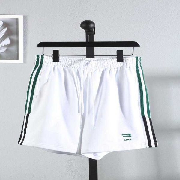 

20% off designer womens t shirt high version family style with green white vertical letters on both sides embroidered sanitary pants casual, White;black