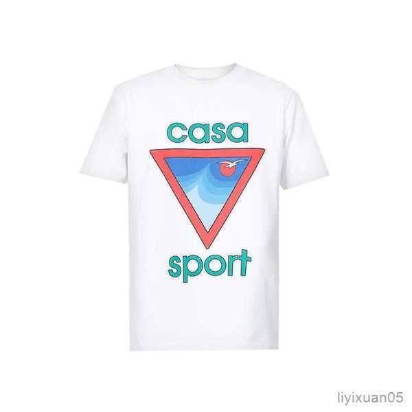 

mens designer shirt casablanc man womens s with letters print short sleeves summer casablanca t-shirts men loose tees us size s-xxl 5 k2md, White;black