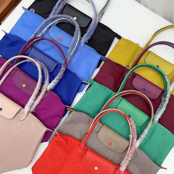 

totes designer bag cowhide shoulder bags women handbag fashion shopping embroidery high capacity water proof nylon handbags wallets card hol