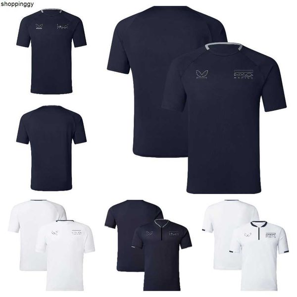

men's t-shirts 2023 team t-shirt f1 formula one team racing suit men's and women's sports fashion round neck quick-drying t-s, White;black