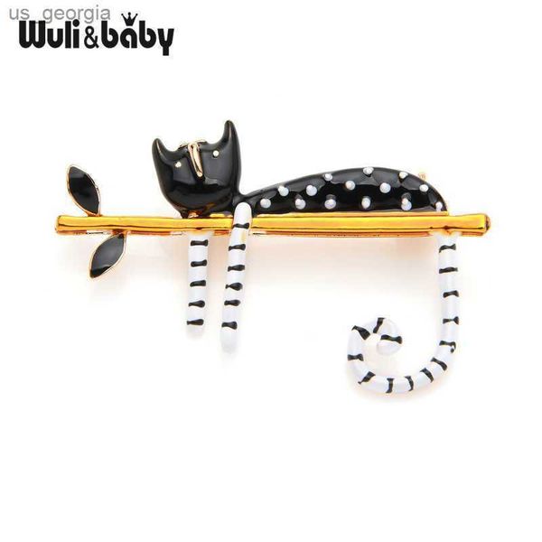 

pins brooches wuli baby lazy cat sitting on the enamel brooches for women and men bouquet pin new fashion jewelry, Gray