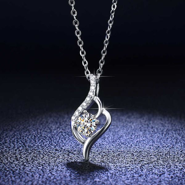 

link, chain fast shipping moissanite pendant silver chain 925 silver jewelry necklace, Black
