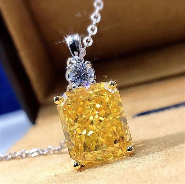 

citrine gemstone pendant necklace silver plated birthstone delicate jewelry engagement wedding party gift for women girls