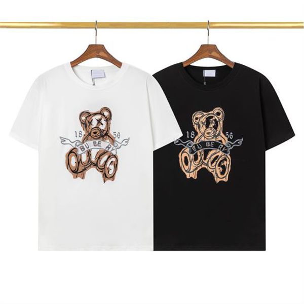 

t shirt designer tshirt palm shirts for men boy girl sweat tee shirts printing bear oversize breathable casual angels t-shirts 100% pure cot, White;black