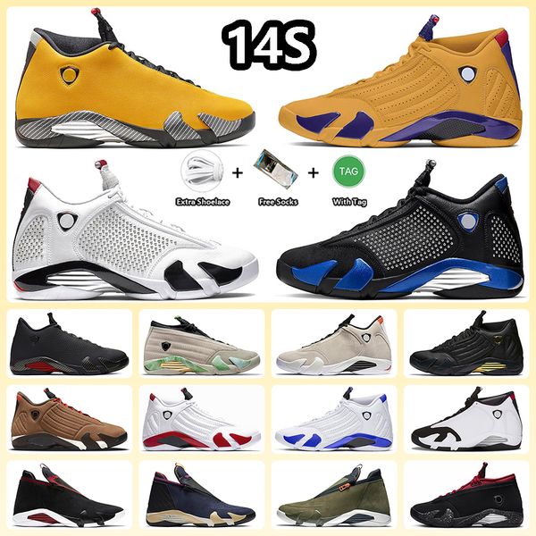 

jumpman 14 14s basketball shoes university gold candy cane desert sand fortune varsity royal hyper royal indiglo last sssand men women train