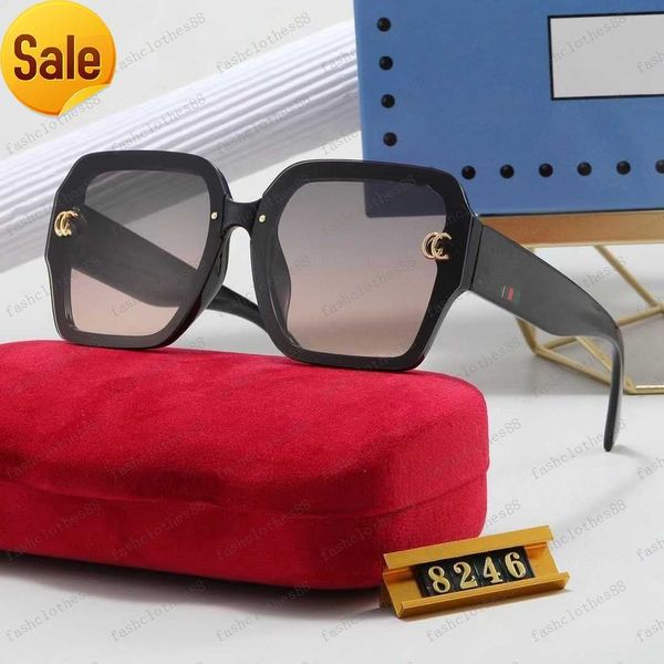 

2023 luxury sunglasses letter womens mens goggle designer senior eyewear for women eyeglasses frame vintage metal sun glasseswith box, White;black