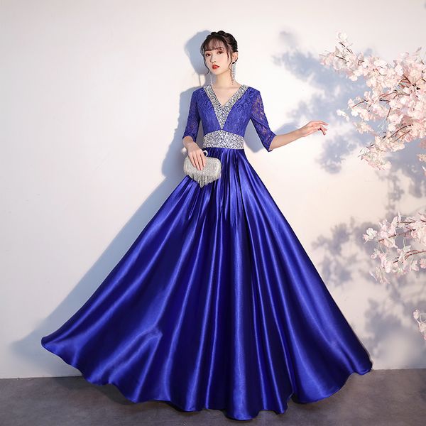 

2023 new evening dress spring/summer banquet party fashion elegant long dress purchase contact us, Black;red