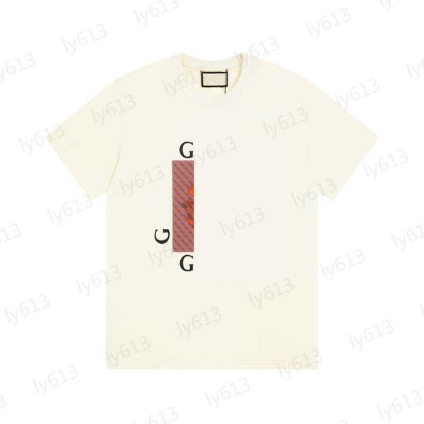 

mens t-shirts designer early spring loose luxury fashion casual versatile classic brand letter red cartoon print pure cotton round neck t-sh, White;black