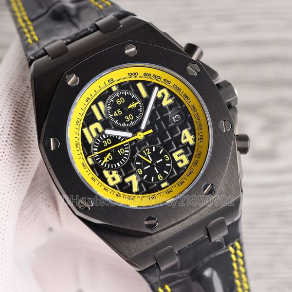 

luxury chronograph watches for men automatic 3126 movement classic version waterproof sapphire glass mechanicla watch cosmograph wristwatche, Slivery;brown