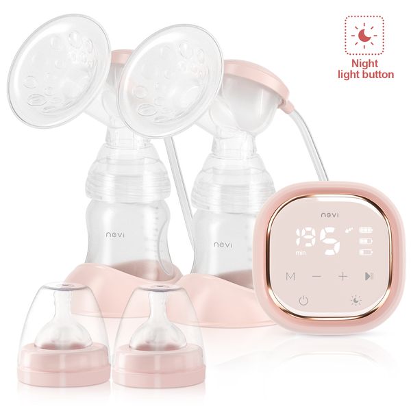 

breastpumps ncvi double electric breast pumps 3 modes 9 levels protable dual breastfeeding milk pump night light touch screen 230504