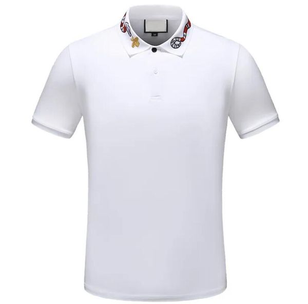 

designer stripe polo shirt t shirts snake polos bee floral embroidery mens high street fashion horse polo t-shirt, White;black