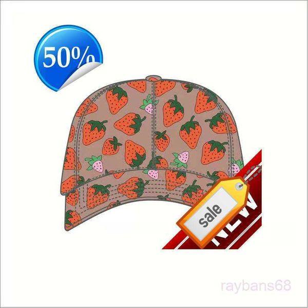

quality 2023223ss strawberry baseball caps man's cotton cactus classic letter ball summer women sun hats outdoor adjustable snapback ca, Blue;gray