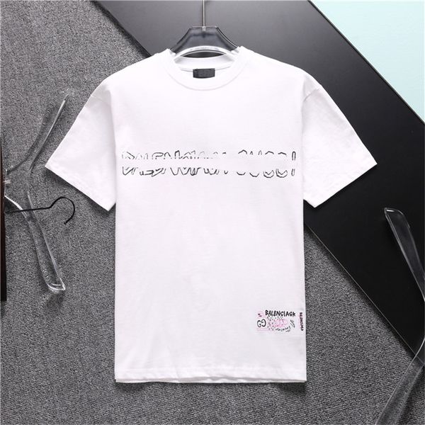 

2023 new designer of luxury t-shirt quality letter tee short sleeve spring summer tide men and women t shirt size m-xxxl jyj82, White;black