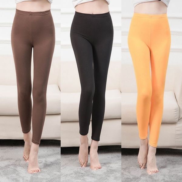 

women's leggings spring and autumn high elastic leggings solid black white printed women's pants fitness sport leggings women soli