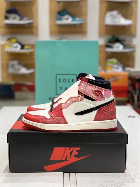 

2023 air authentic 1 1s high og next chapter spiders man 2.0 basketball shoes across the spiders verse dv1748-601 sports sneakers jordan wit