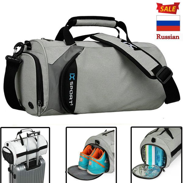 

backpack men gym bags for fitness training outdoor travel sport bag multifunction dry wet separation sac de 230504