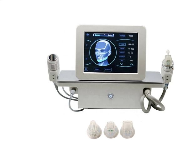 

2 in 1 fractional rf microneedling machine with ice hammer shrink pores acne treatment stretch marks remover micro-needle device