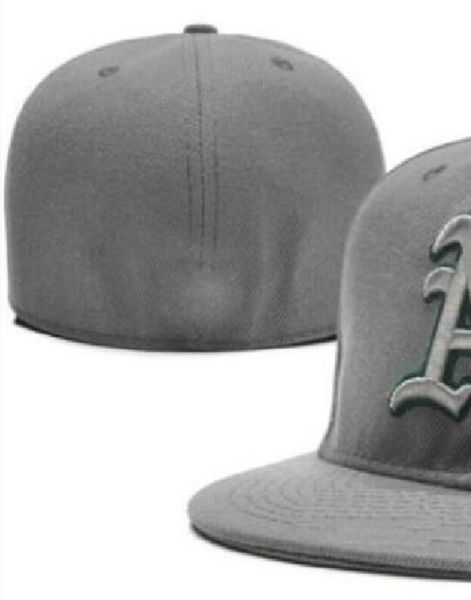 

2023 men's baseball full closed caps summer navy blue letter bone men women black color all 32 teams casual sport flat fitted hats &quo, Blue;gray