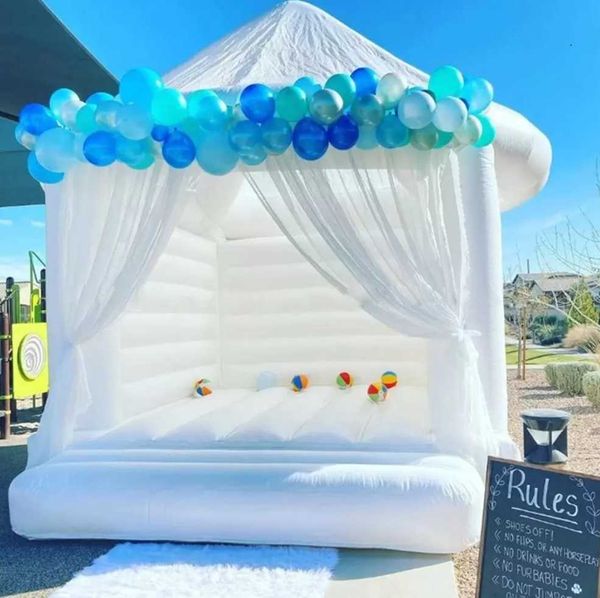 

delivery to door white inflatable wedding jumping bouncer castle jumper bouncy bounce house tent
