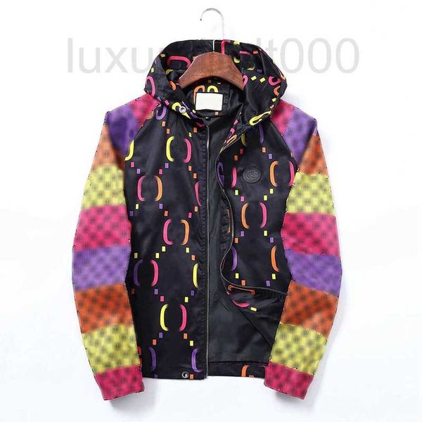 

men's jackets designer paris classic jackets parkas hooded all colour letter jacquard patchwork coats outerwear windproof clothing size, Black;brown