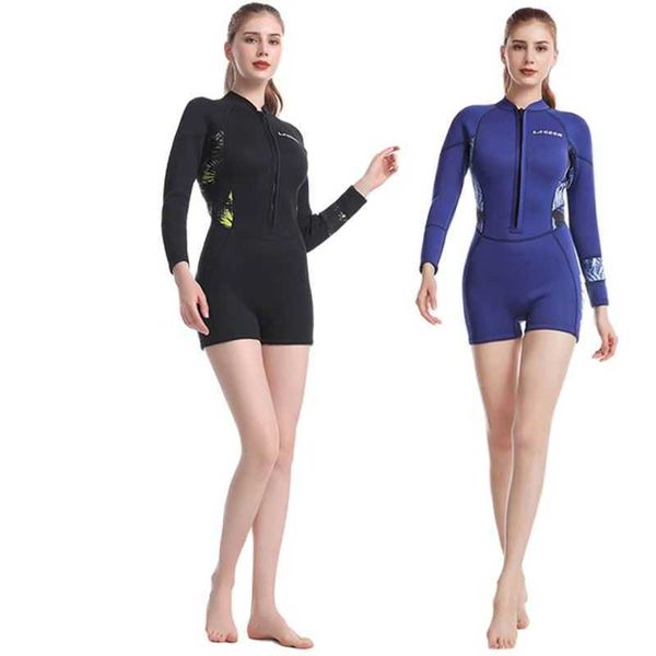 

wetsuits drysuits lagcen 25mm neoprene wetsuit women short sleeve diving suit female surfing snorkeling one piece set scuba spearfishing swi