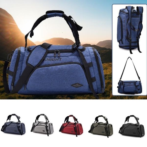 

backpack large capacity multifunctional waterproof polyester gym sports holdall travel shoulder duffel bag 230504