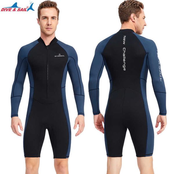 

wetsuits drysuits men's wetsuits 15mm neoprene 05mm lycra front zip long sleeve shorty dive skin snorkeling surfingcanoeing swimming j2