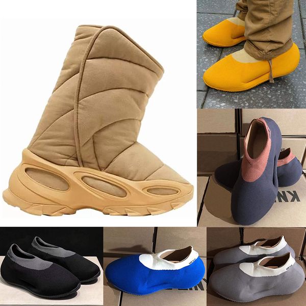 

2022 running shoes knit runner boot rnr stone carbon men women slip on breathable trainers sulfur yellow brown nstld khaki fashion sneakers, Black