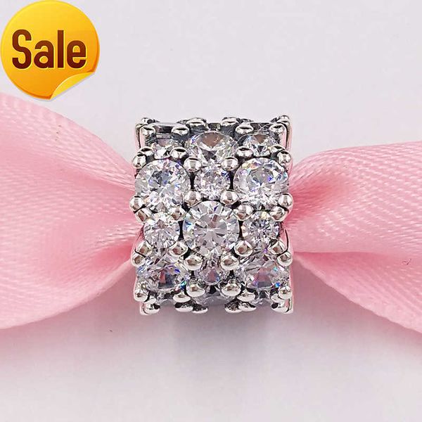 

andy jewel 925 sterling silver beads clear sparkle charm charms fits european pandora style jewelry bracelets necklace 798487c01, Black