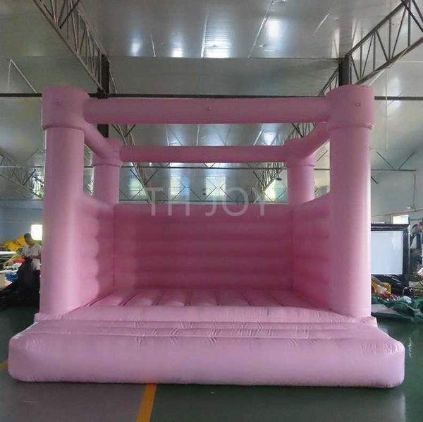 

3x3m delivery outdoor activities 13x13ft 4x4m pastel bouncy castle commercial white wedding jumper house for anniversary party 001