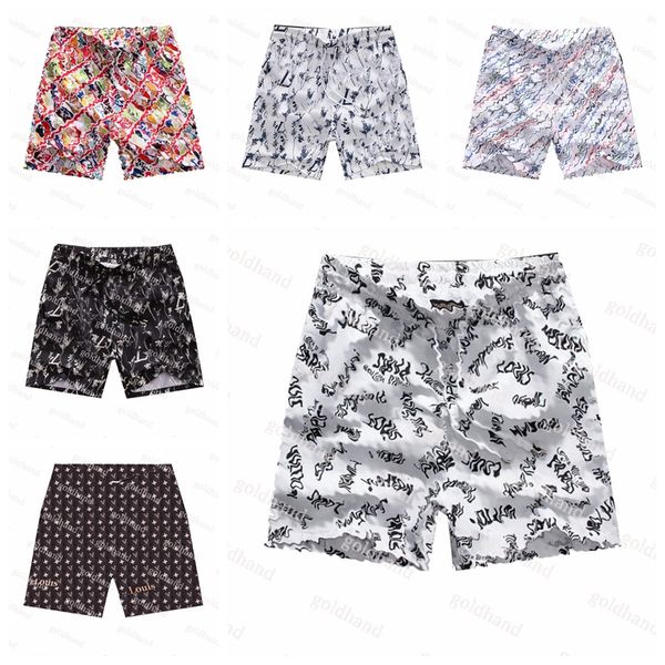 

luxury mens shorts designer swimtrunks fashion brand tide printed shorts summer street outdoors sports quick drying shorts, White;black