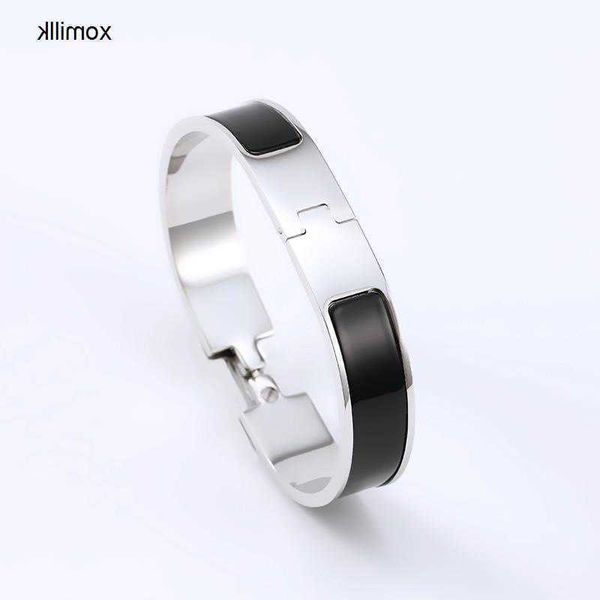 

gold bracelets for women non tarnish h bracelet homme fashion stainless steel jewelry clic styles good quality classics designer men bangle, Black