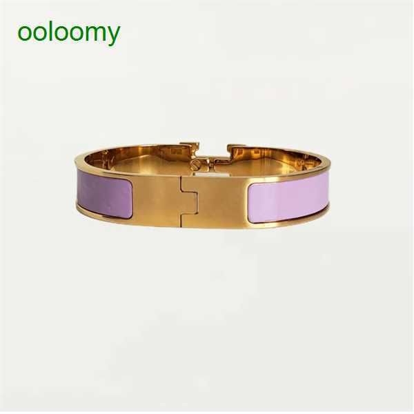 

classic h bracelet designer 18k gold bangle luxury enamel bracelet for men women birthday mother' day jewelry holiday gifts-aaa 67ud, Black