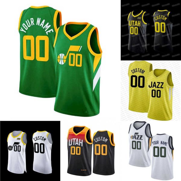 

mens womens youth utah''jazz''custom 24 walker kessler 10 leandro bolmaro 16 simone fontecchio 20 udoka azubuike 25 mica, Black;red