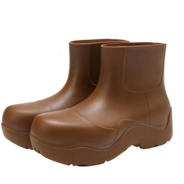 

rain boots luxury women rubber ladies walking waterproof ankle boots casual thick bottom short boot 230504, Black;red