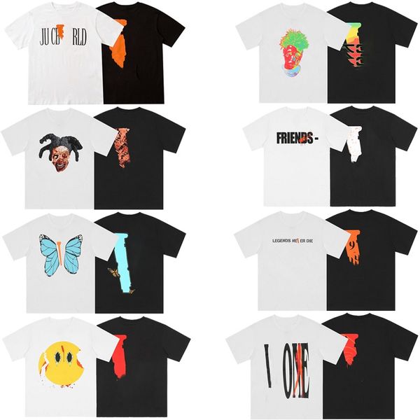 

23ss designer tide brand men's t-shirts friends letter printed tee big men women short sleeve high street t-shirt loose high street cas, White;black