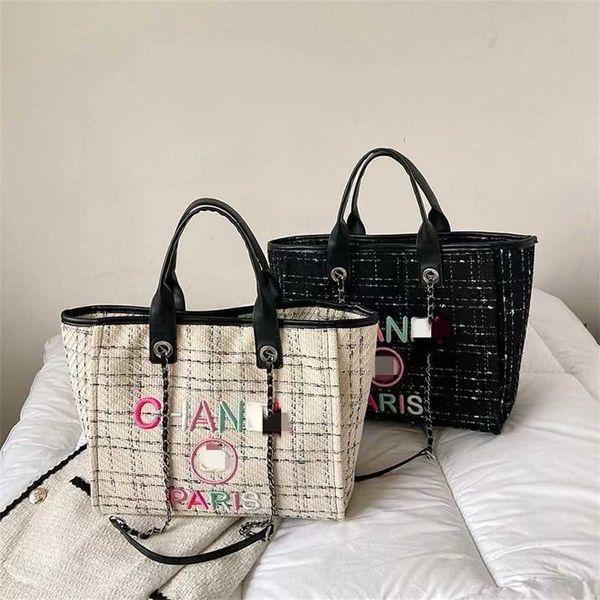 

us purses outlet 60% off tote small fragrant wind fabric chain 23 early spring new portable beach large capacity shopping bag