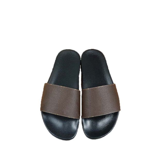 

mule waterfront men women slide sandals designer shoes luxury slide summer fashion wide flat slippery thick sandals slipper flip flops156988, Black